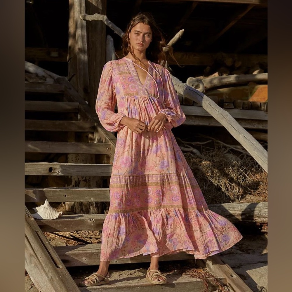 Spell Butterfly Boho Maxi Dress in Musk – Size XXS (Also Fits XS–S)